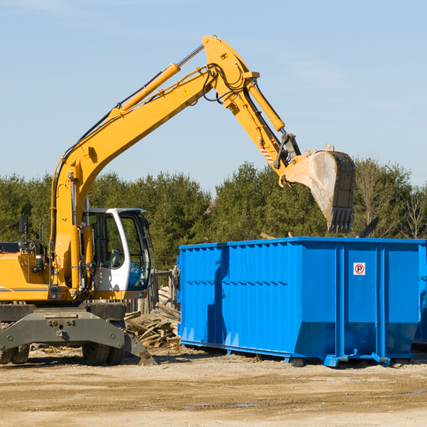 can i choose the location where the residential dumpster will be placed in Lake Dunlap